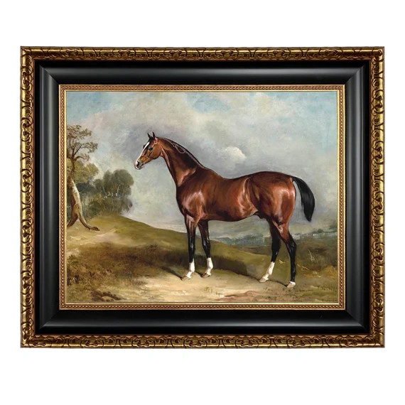 Portrait of Sultan in Landscape Framed Oil Painting Print on - Etsy | Etsy (US)