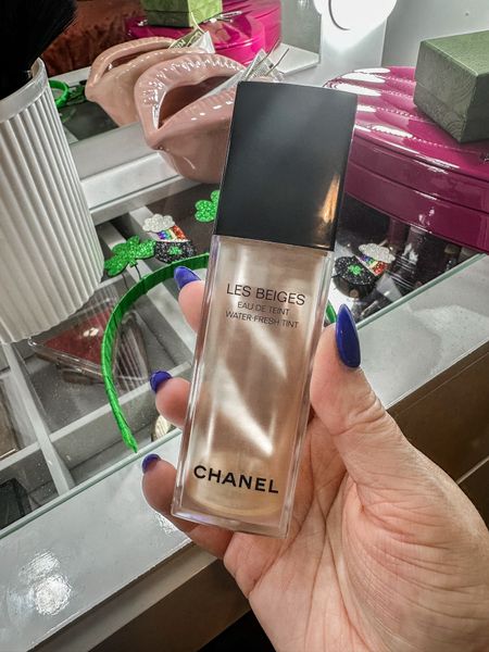 Chanel skin tint 
I do shade medium plus and medium (depends what’s in stock!) 
Light to medium coverage! Glowy dewy finish! Been wearing for about 3 years! It’s my favorite! 
Spring makeup 

#LTKfindsunder100 #LTKover40 #LTKbeauty