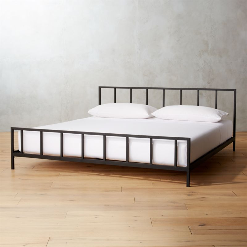 Alchemy Matte Black Modern King Bed + Reviews | CB2 | CB2