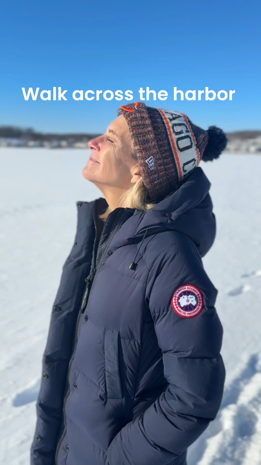 I never thought I’d walk across the frozen harbor but…..we did!  It was so beautiful that day and there were so many people out there -so we figured it was safe :)

#LTKOver40 #LTKdayinmylife #LTKTravel