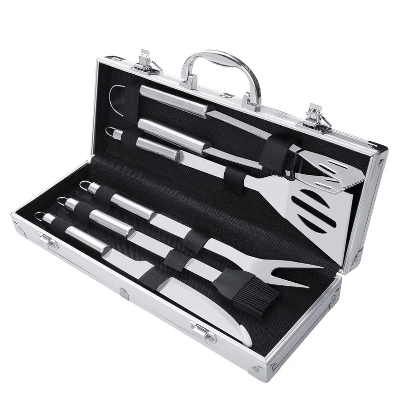 Claar Stainless Steel Non-Stick Dishwasher Safe Grilling Tool Set | Wayfair North America