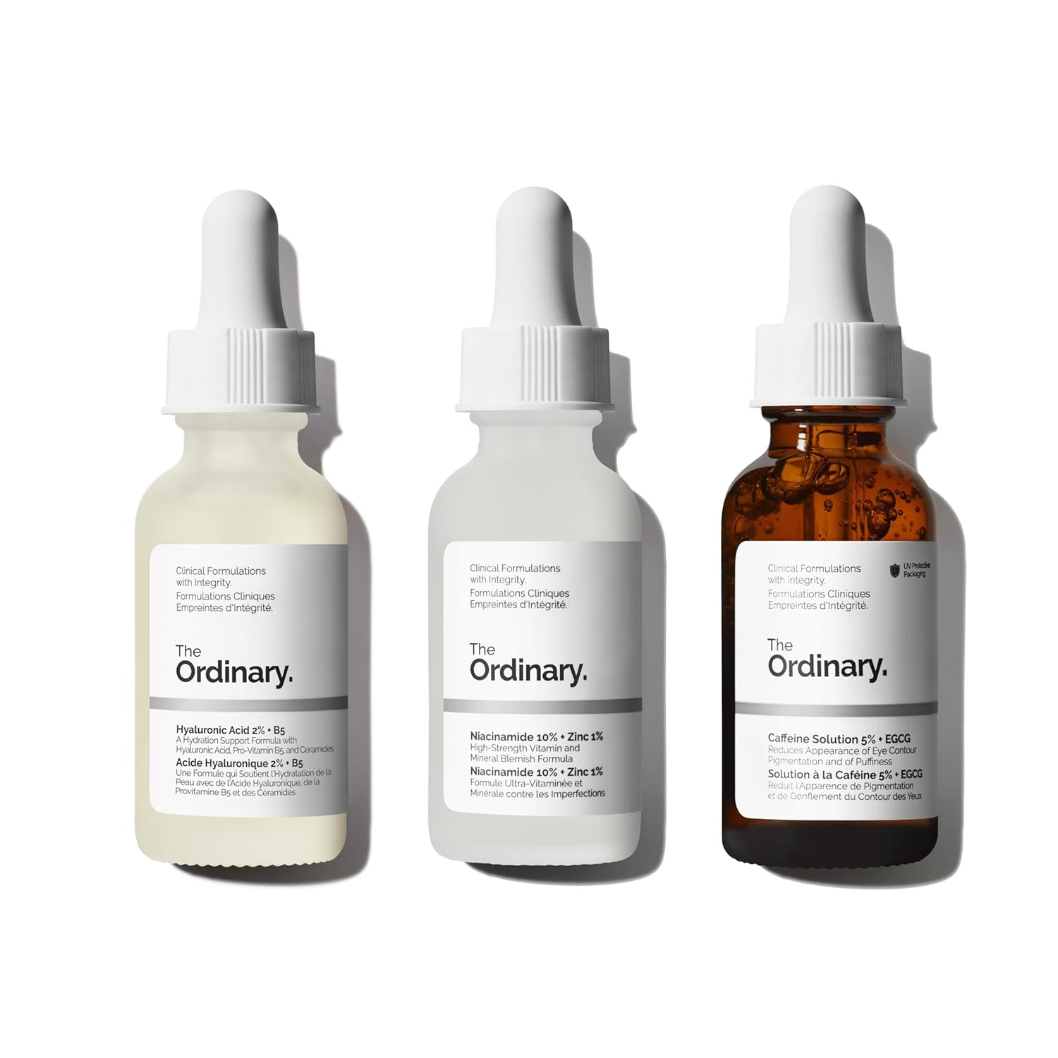 The Ordinary Serum Favorites Set – Hyaluronic Acid 2% + B5, Niacinamide 10% + Zinc 1%, Caffeine... | Amazon (US)