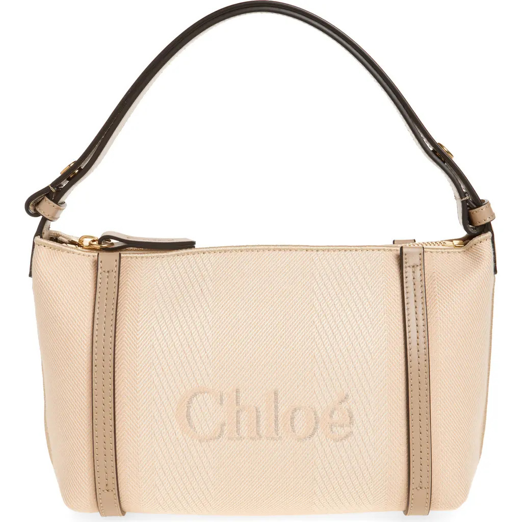 Chloé Carry Canvas Shoulder Bag in Blushy Beige at Nordstrom | Nordstrom