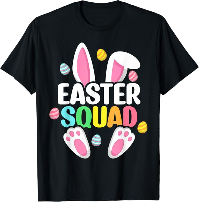 Easter Squad Family Matching Easter Day Bunny Egg Hunt Group T-Shirt | Amazon (US)