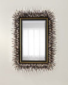 Porcupine Quill Rectangle Mirror | Horchow