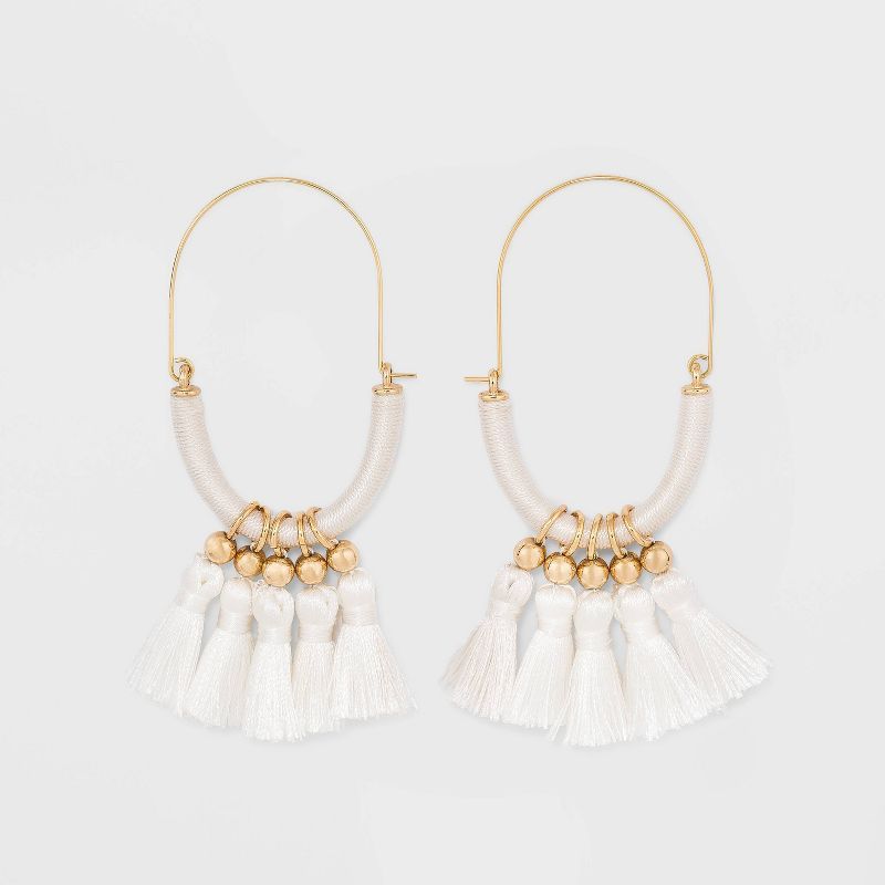 SUGARFIX by BaubleBar Bold Fringe Hoop Earrings | Target