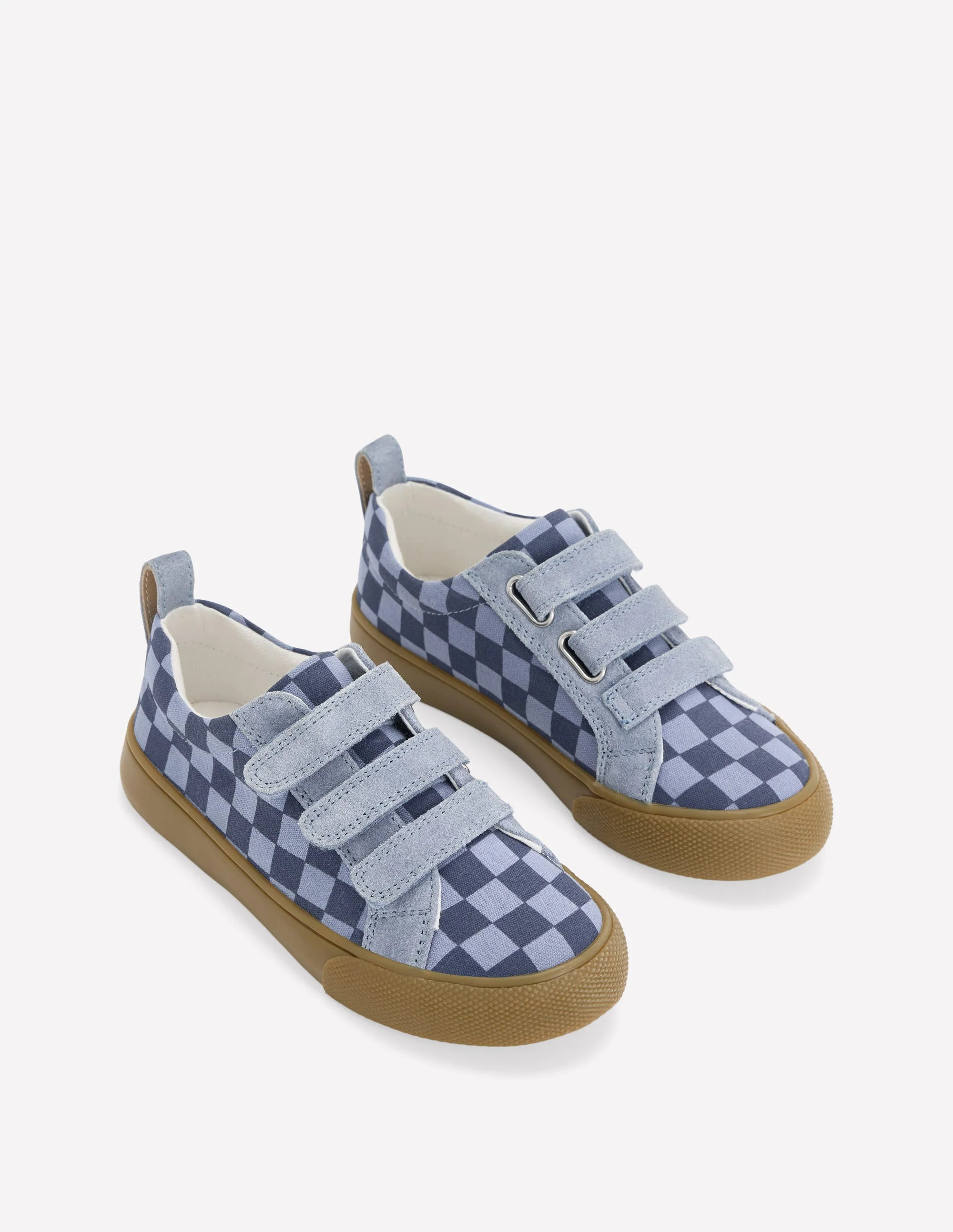 Low Tops-Checkerboard Blue | Boden (US)