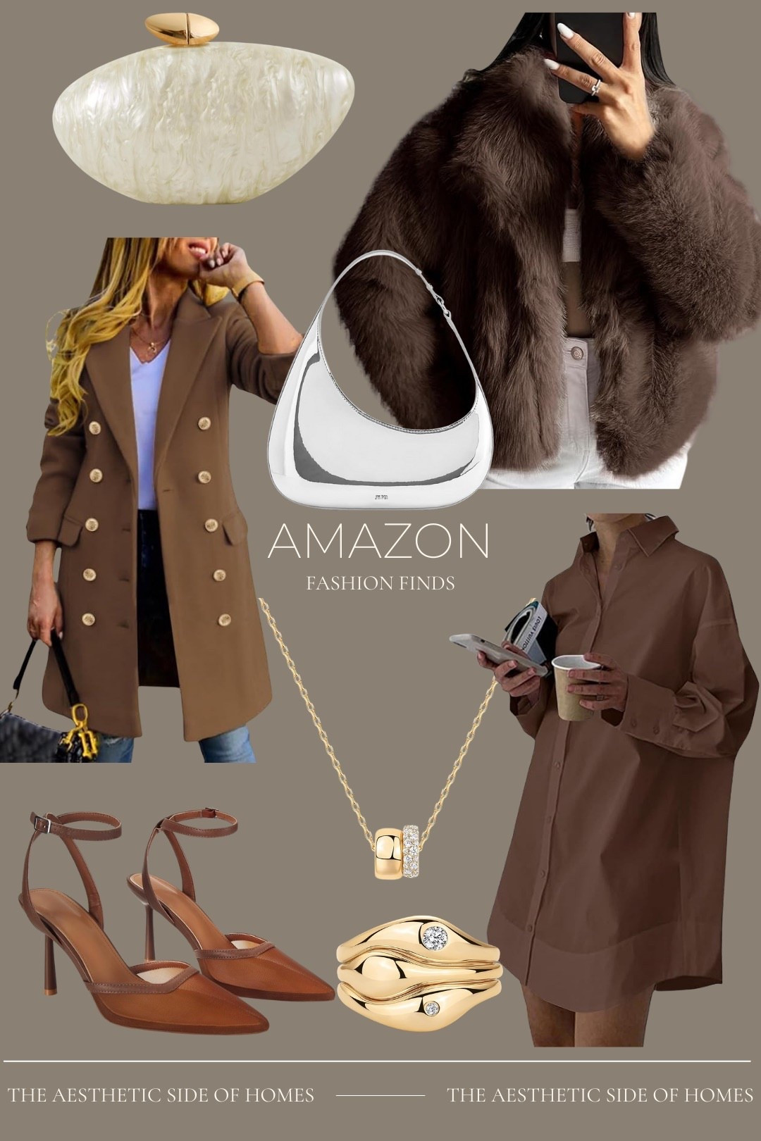 Quite luxury fashion finds from Amazon. I love the brown coat and dress  

#LTKmomlife #LTKootd #LTKgrwm