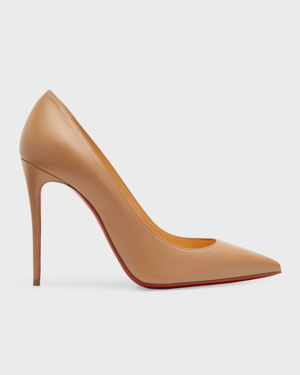 Kate 100mm Napa Red Sole Pumps | Neiman Marcus