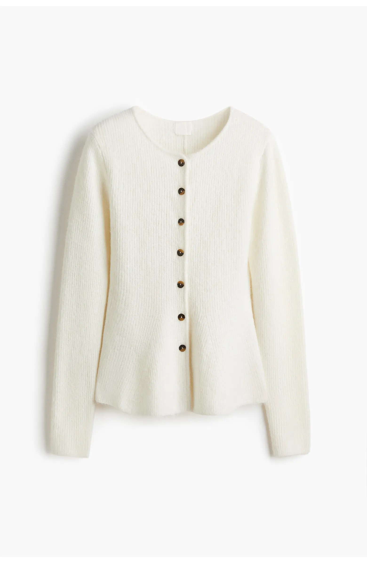 H&M Rib-knit Peplum Cardigan | Nordstrom | Nordstrom
