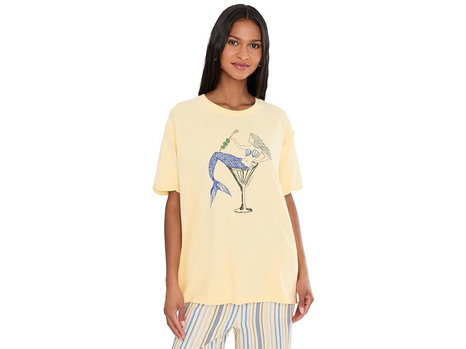 Free People Best Coast Tee Women's Clothing Mermaid Combo: LG (Women's 12-14) | Zappos.com