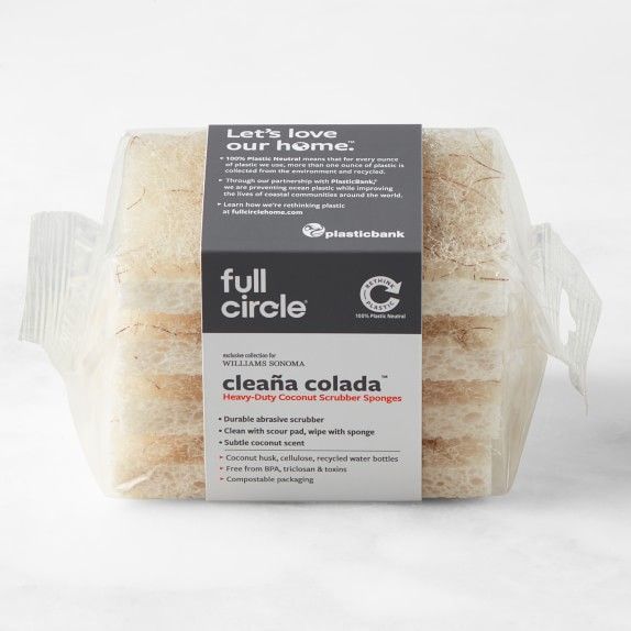 Full Circle Cleana Colada Coconut Scrubber Sponge | Williams-Sonoma