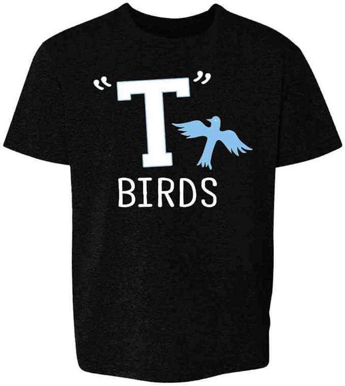 Pop Threads T Birds Tbird Gang Logo Retro 50s 60s Cosplay Youth Kids Girl Boy T-Shirt | Amazon (US)