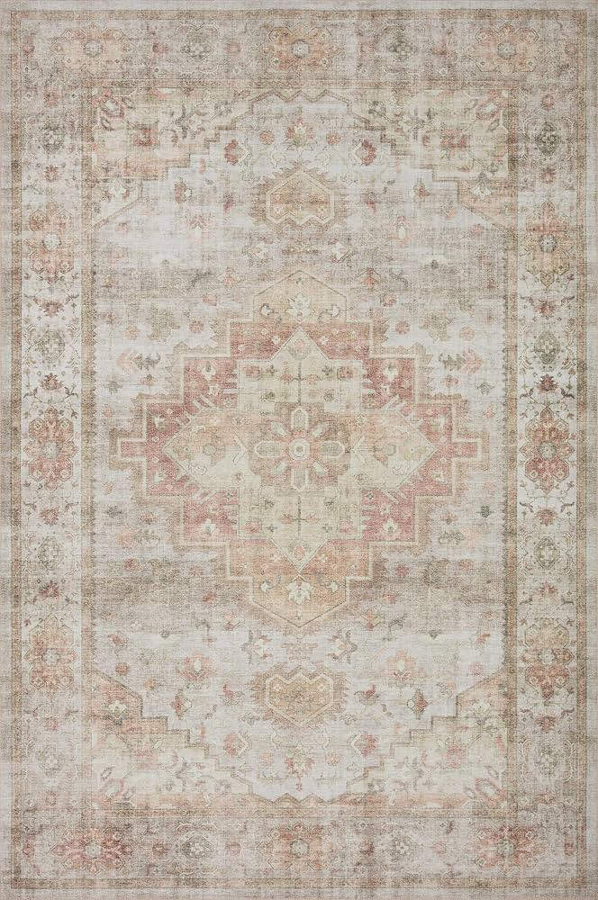 Loloi Heidi Collection HEI-02 Sage/Multi 5'-0" x 7'-6" Area Rug | Amazon (US)