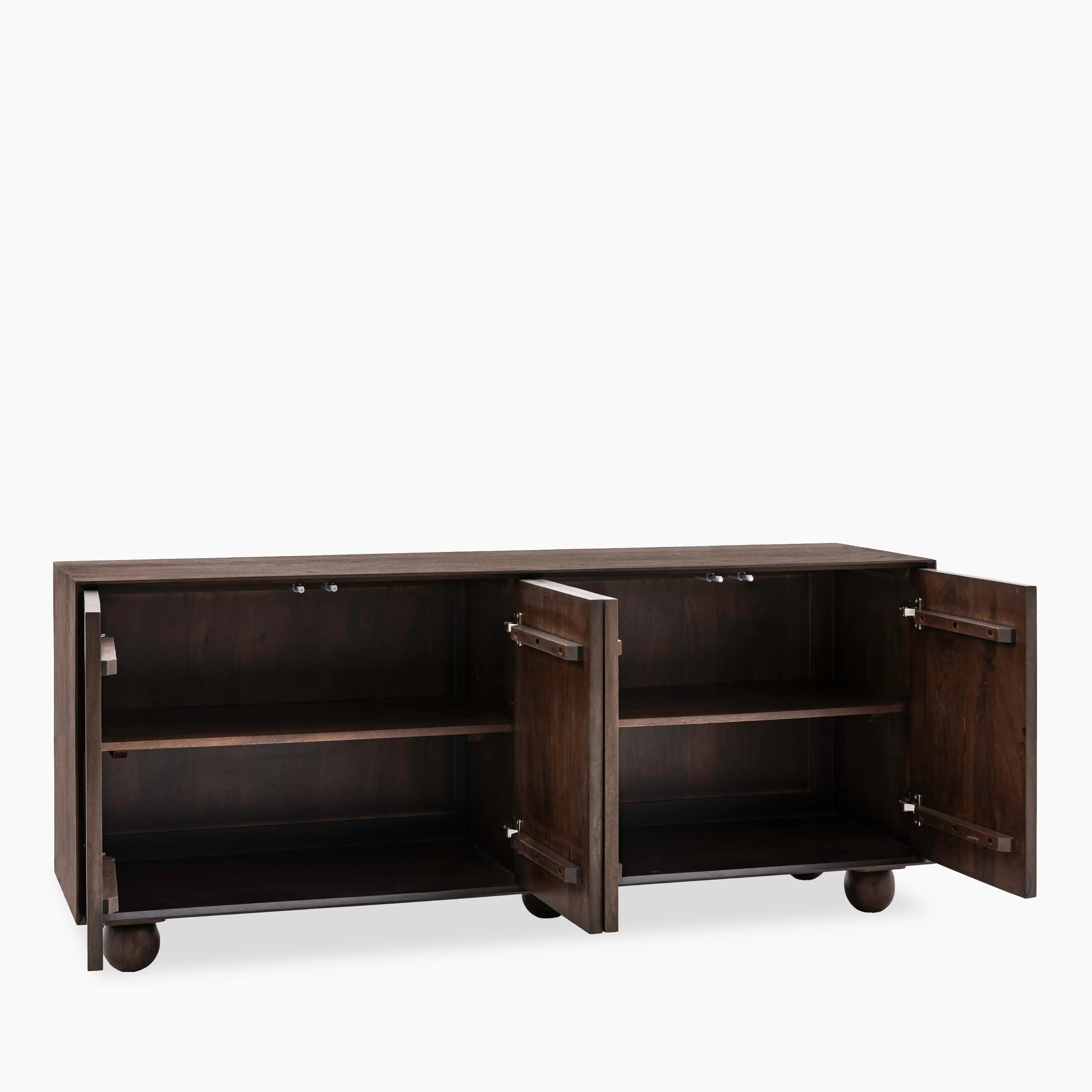 Asher Large Wooden Sideboard | Dark Mango Wood | Cult Furniture UK