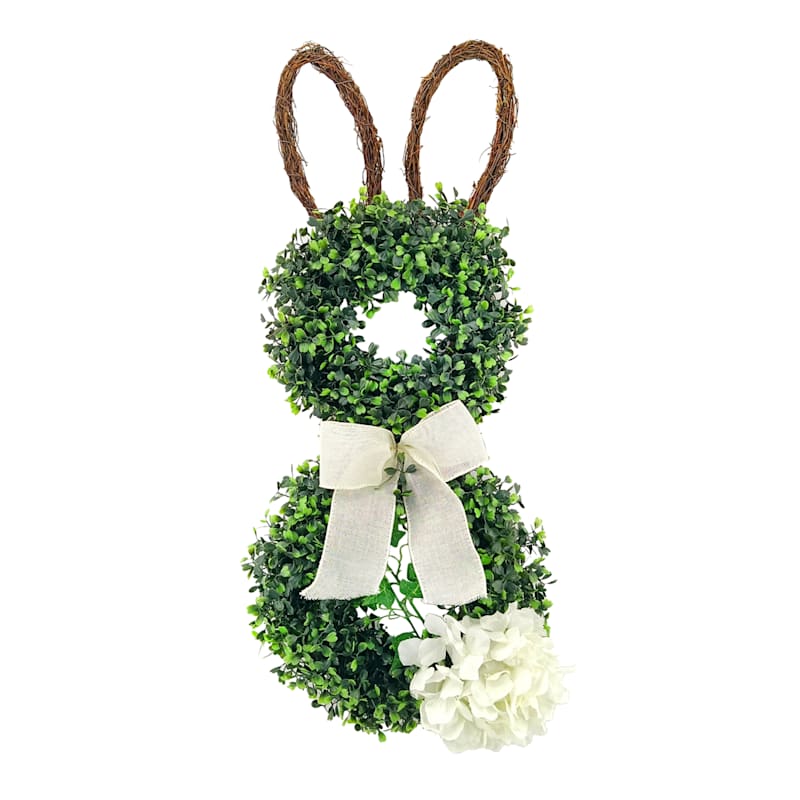Boxwood Easter Bunny Door Hanger, 28" | At Home
