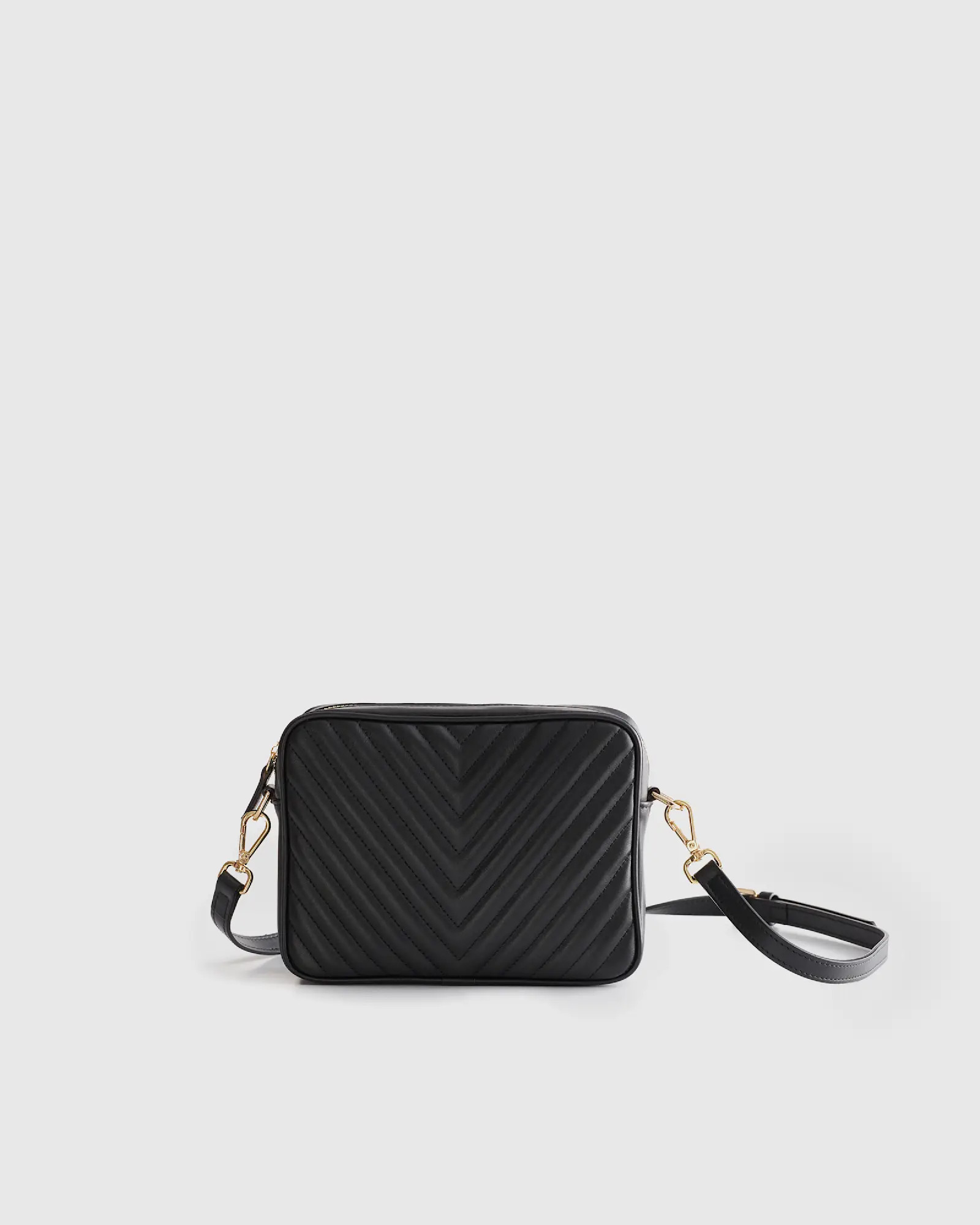 Italian Leather Quilted Crossbody Bag | Quince