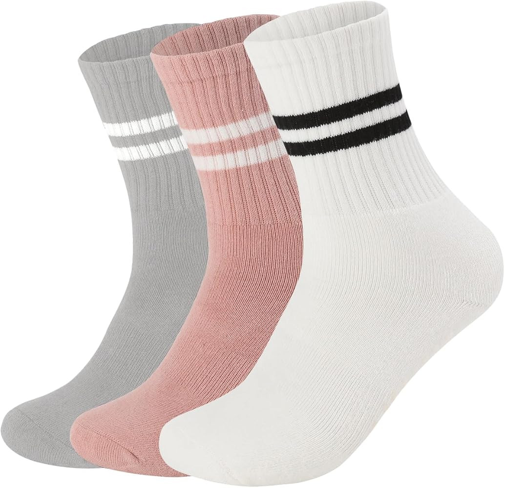 Flydo Pilates Grippy Socks with Grips for Women Yoga Non Slip Long Socks for Pure Barre, Ballet,D... | Amazon (US)