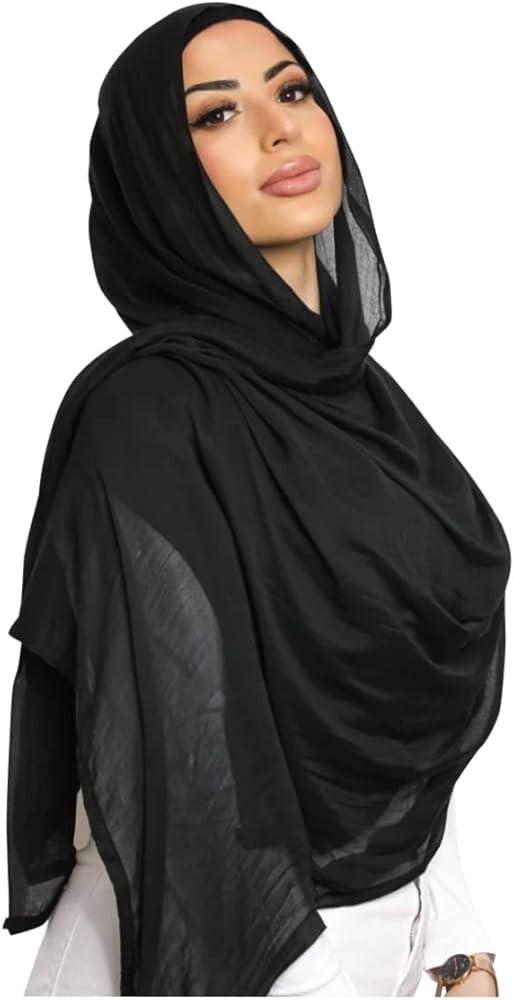 Txameru Women's Hijab Viscose Hijab for Women Muslim Cotton Hijab Fashion Hijab Scarf | Amazon (US)