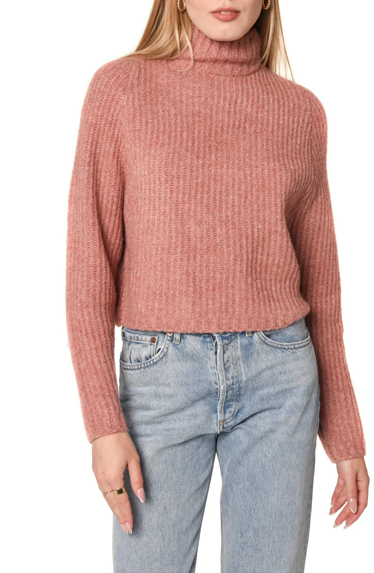 Marley Tulip Back Mock Neck Sweater | Nordstrom
