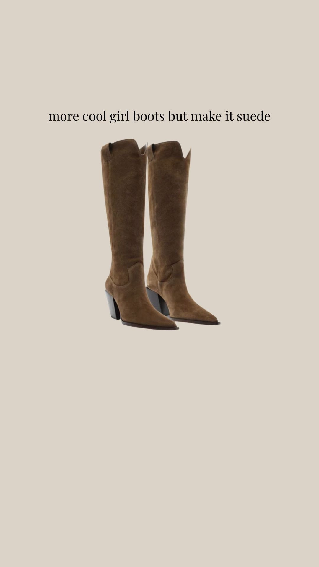 Your perfect suede western boot awaits! 

#LTKStyleTip #LTKSeasonal