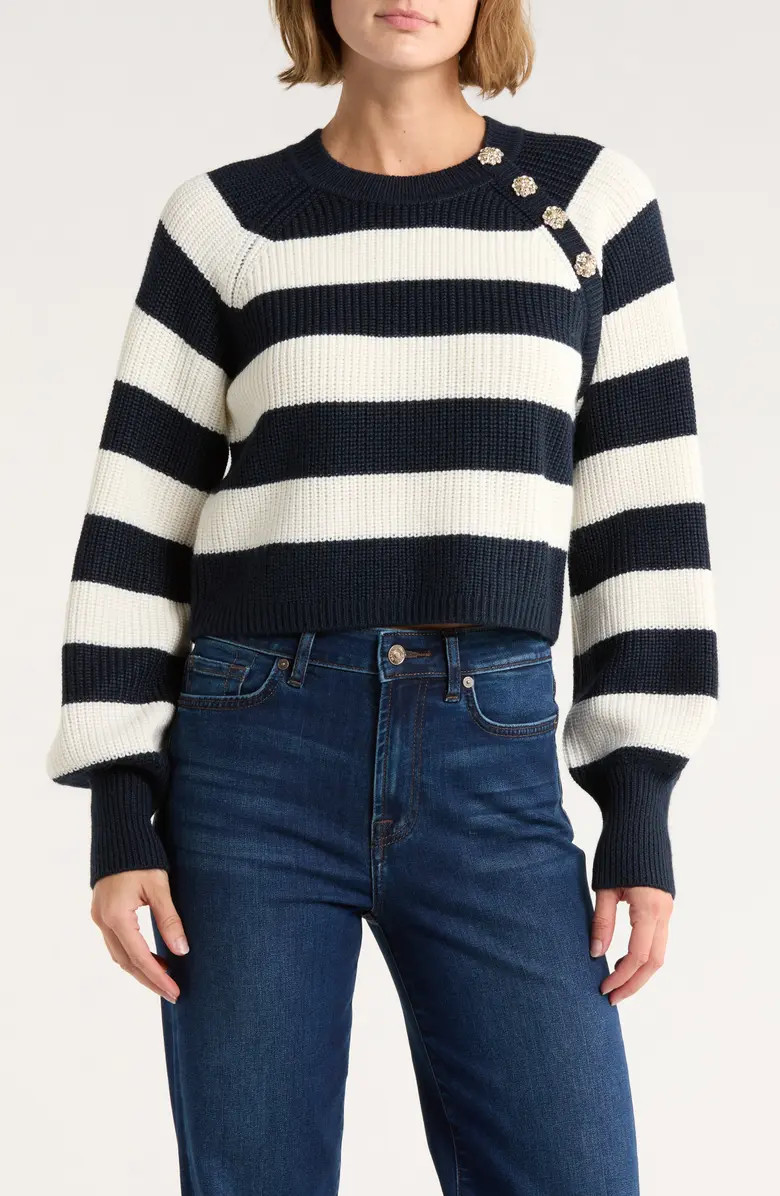 Keren Button Shoulder Sweater | Nordstrom Rack