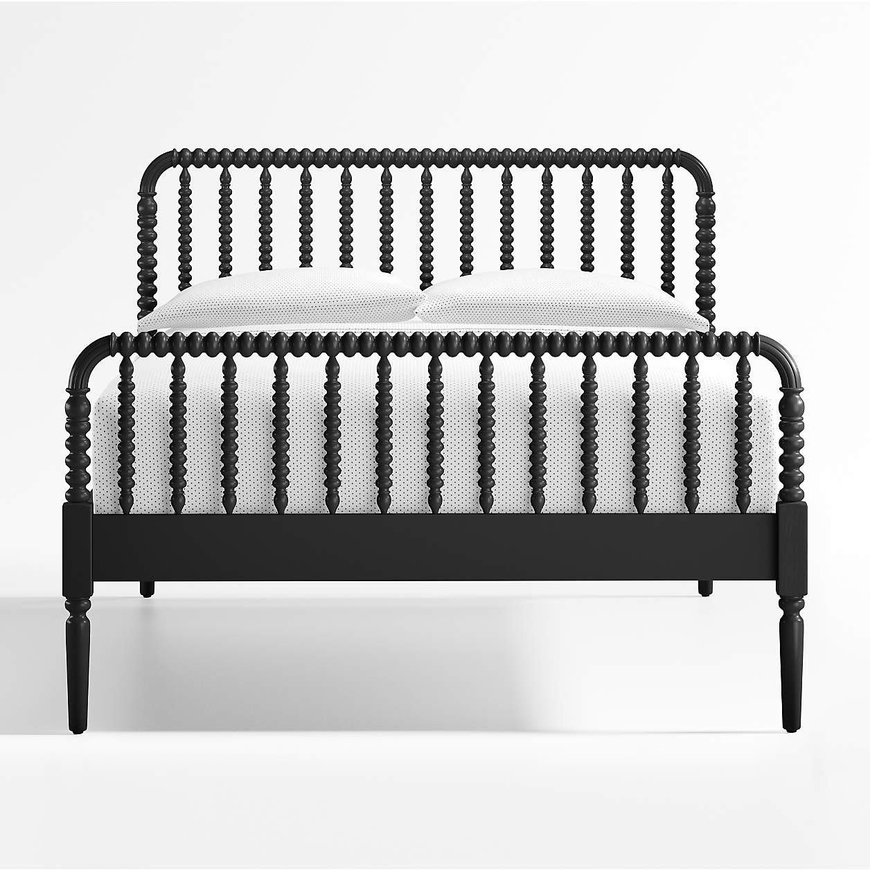 Jenny Lind Black Wood Spindle Kids Full Bed + Reviews | Crate & Kids | Crate & Barrel