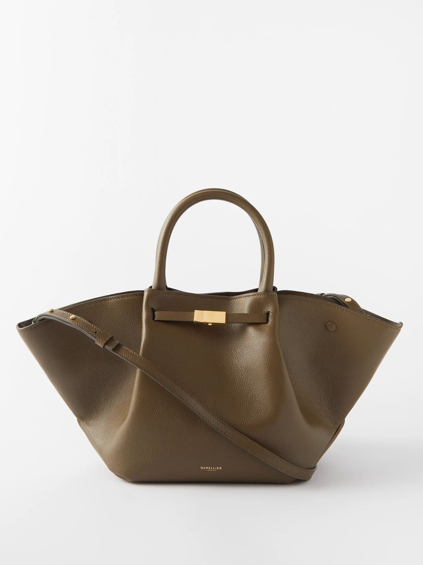 New York midi leather tote bag | Matches (UK)