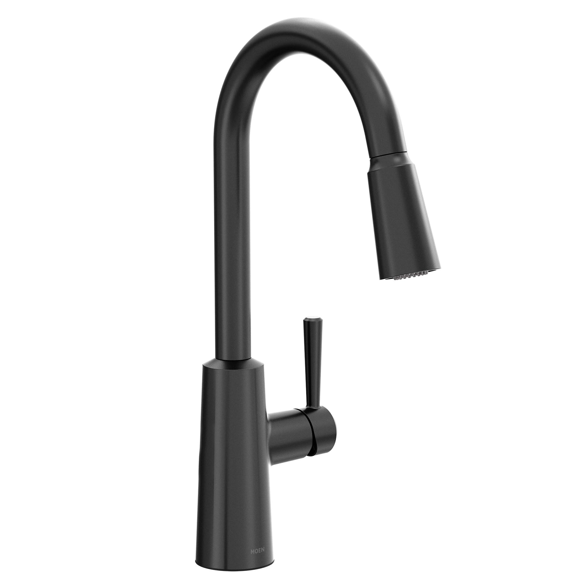 Moen Riley Matte Black Modern One-Handle Pulldown Kitchen Faucet Featuring Power Boost for a Fast... | Amazon (US)