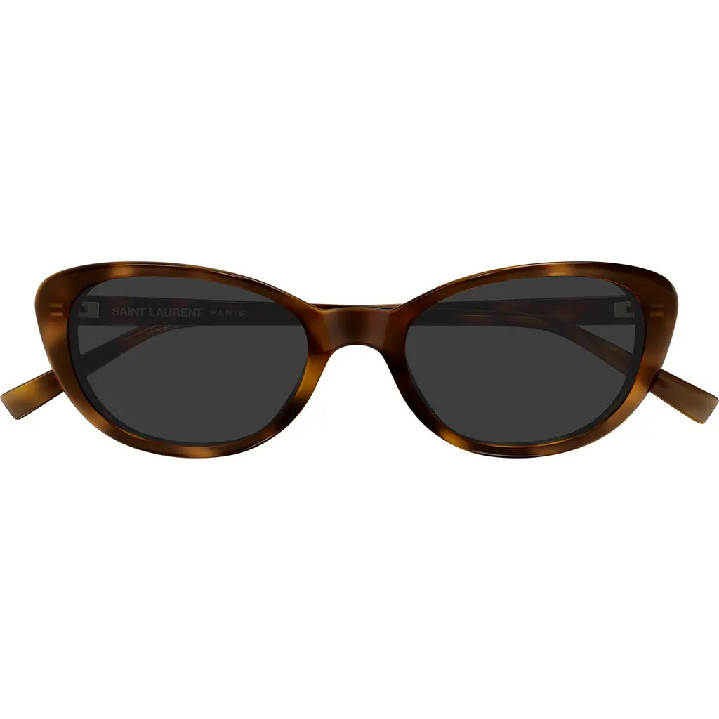 Saint Laurent 52mm Cat Eye Sunglasses in Havana at Nordstrom | Nordstrom
