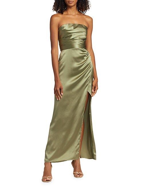 Barrow Silk Satin Strapless Maxi Dress | Saks Fifth Avenue
