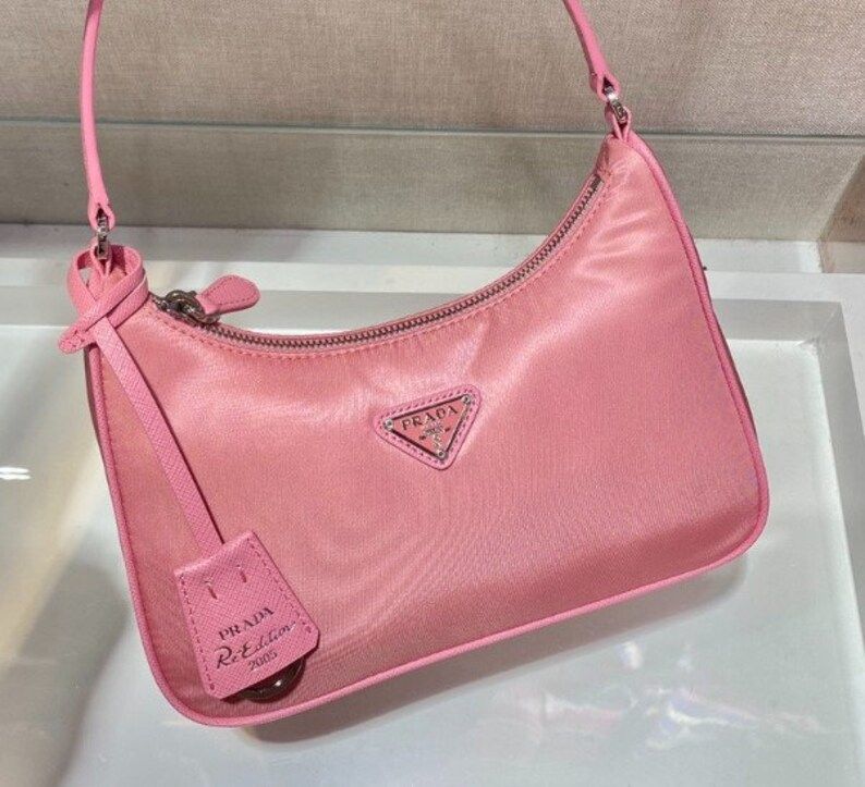 Re-Edition 2005 Nylon Mini Bag Pink | Etsy (US)