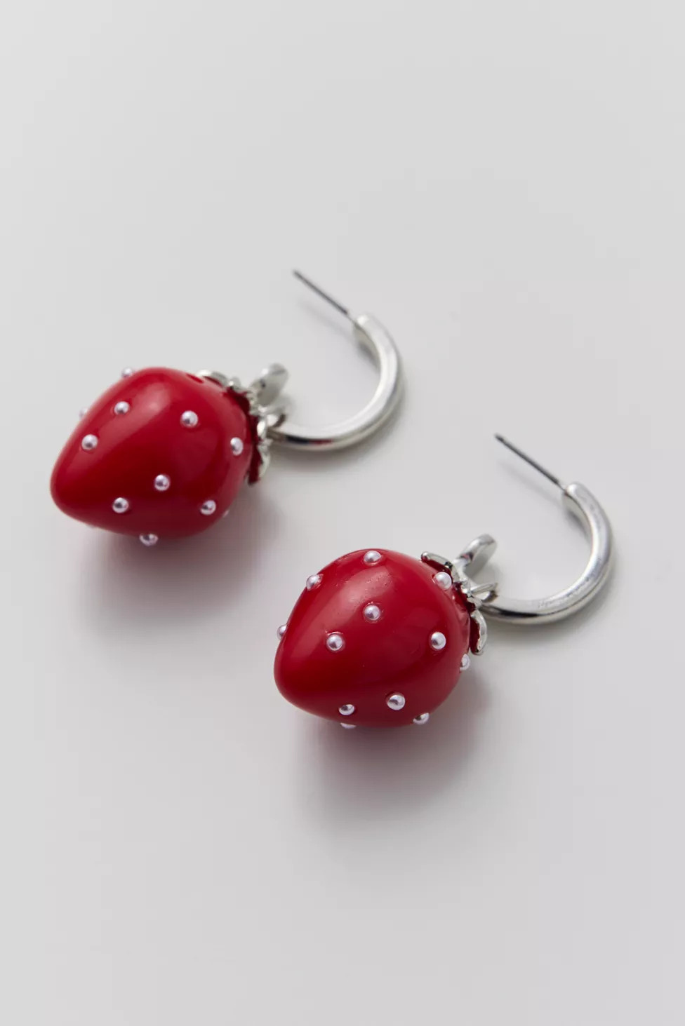 Strawberry Charm Hoop Earring | Urban Outfitters (US and RoW)
