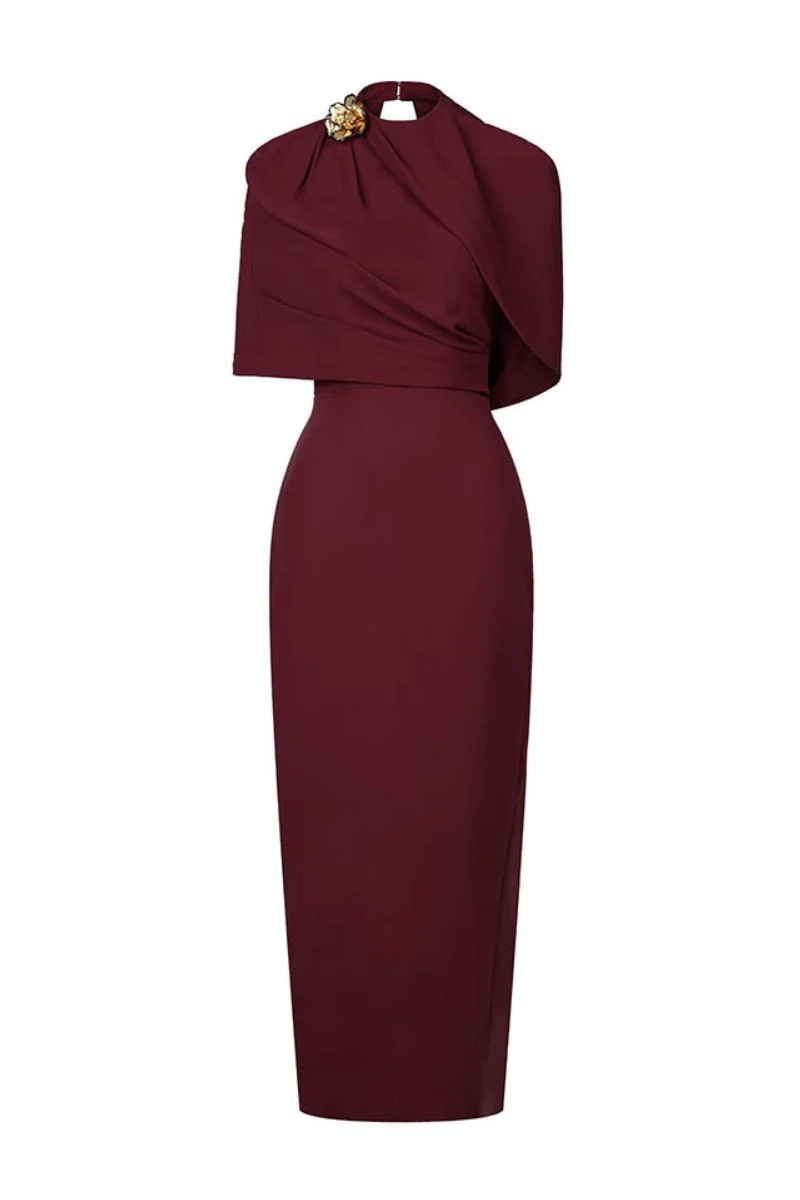 MOAZ DRESS IN RED | HACCHIC COUTURE | CULT MIA | CULT MIA UK LTD