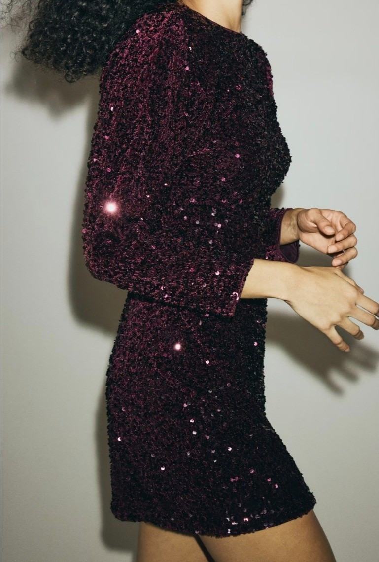 Bow detailed sequin dress for holidays and Christmas season.

#LTKootd #LTKPetite #LTKMidsize