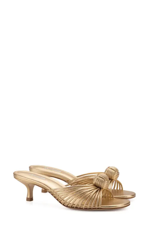 Larroudé Valerie Sandal in Gold at Nordstrom, Size 9 | Nordstrom