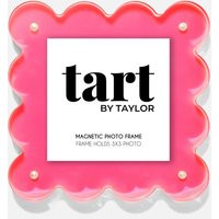 Neon Pink Mini Scalloped Acrylic Picture Frame | Freestanding With Gold Magnets | Holds 3x3 Or 4x4 Photo Great For Decor, Keepsake, Gifting | Etsy (US)