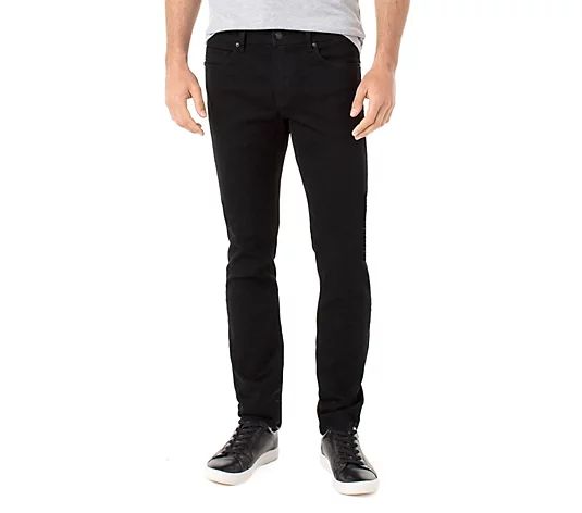 Liverpool Men's Kingston Slim Straight BlackJeans - 32" INS | QVC