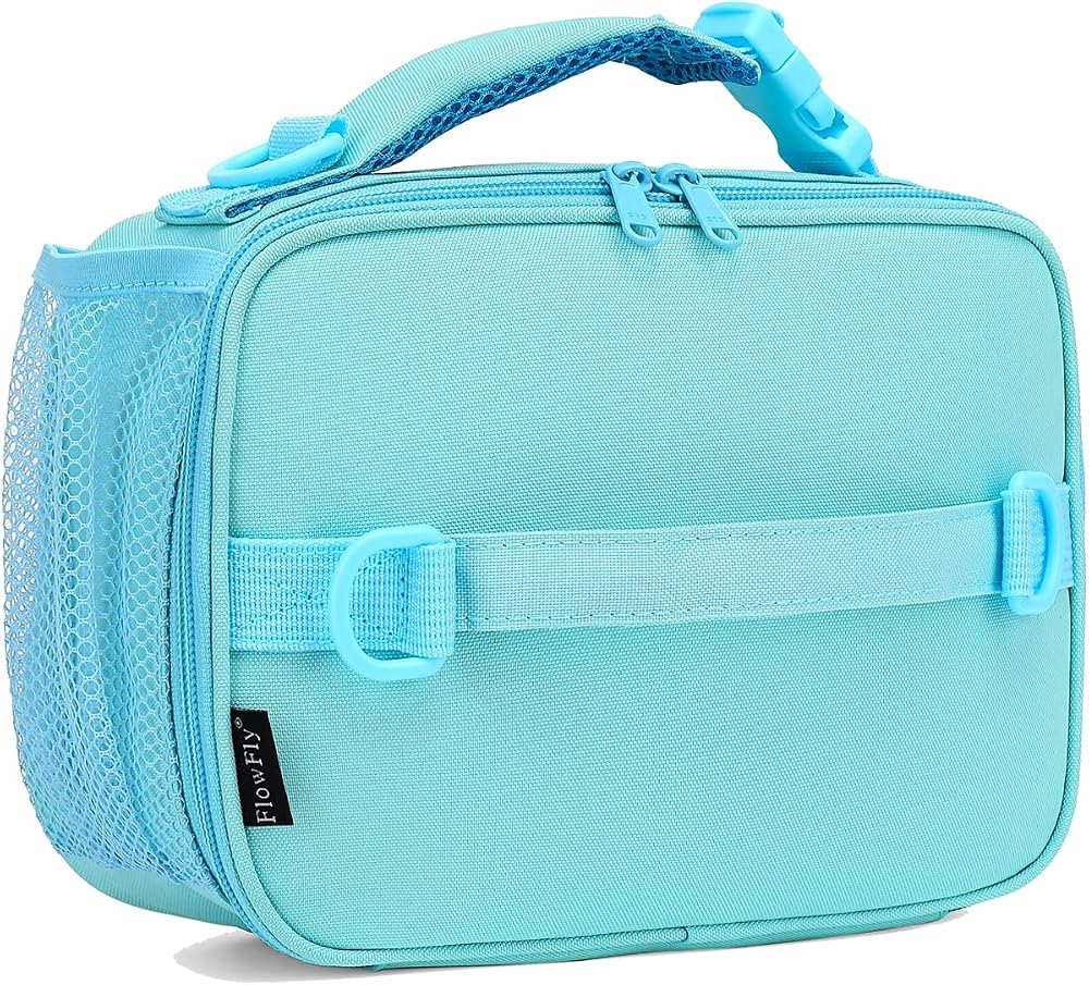 FlowFly Kids Lunch Bag, Durable Insulated School Lunch Box with Shoulder Strap and Bottle Holder,... | Amazon (US)
