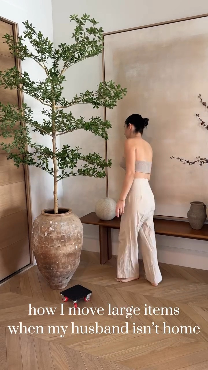 This is the 7ft tree 🤍

Crazy how much strength I have when my husband isn’t home 😊

I move decor around a lot..
my first choice when moving things? Asking my husband 😉
second choice? This set up that has everything I need to move all my furniture and large decor items 

I’ve been moving things around a lot lately,  but that’s actually a good thing to have in your home! Sometimes it’s better than items don’t stay stagnant, it keeps your home looking and feeling fresh.