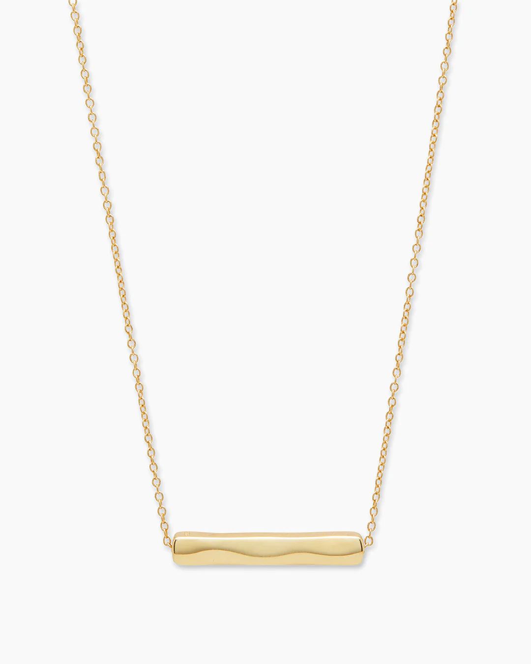 Bespoke Bar Adjustable Necklace (gold) (engravable) | Gorjana