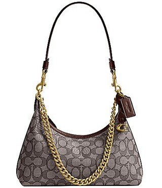 COACH Signature Jacquard Juliet 25 Shoulder Bag - Oak Maple | Dillard's