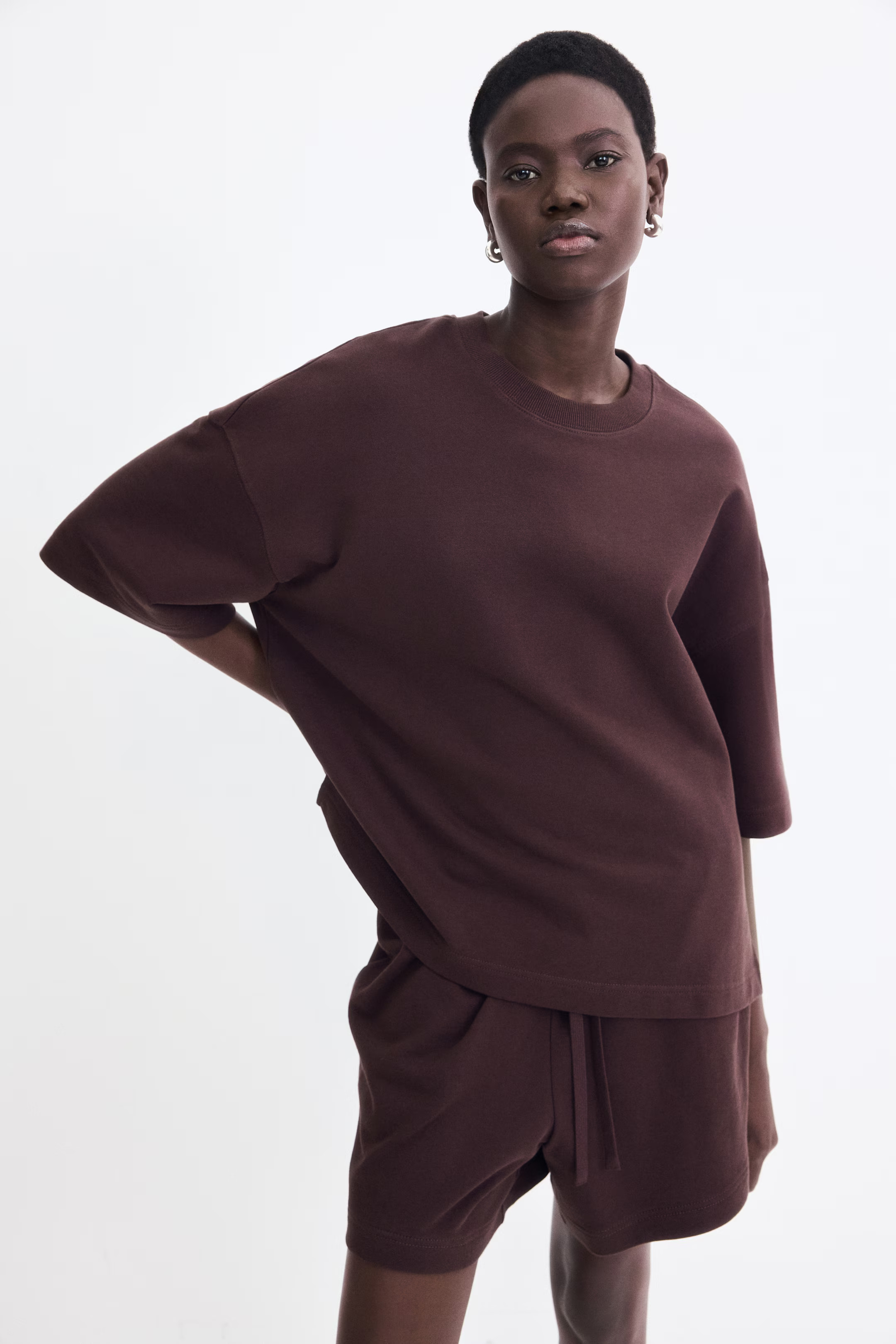 Short-sleeved sweatshirt | H&M (UK, MY, IN, SG, PH, TW, HK)