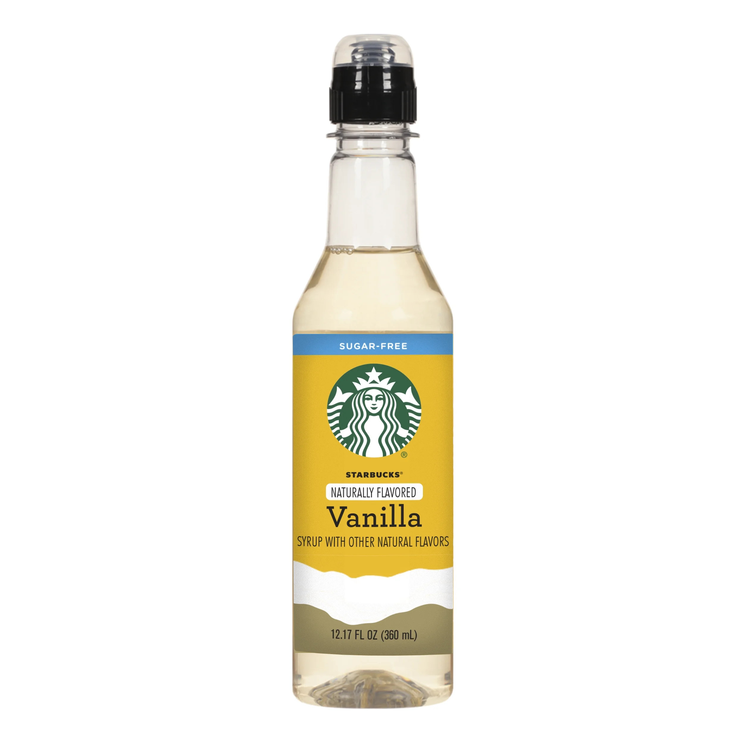 Starbucks Naturally Flavored Sugar-Free Vanilla Coffee Syrup 1 bottle of 12.7 fl. oz. (360 mL) | Walmart (US)