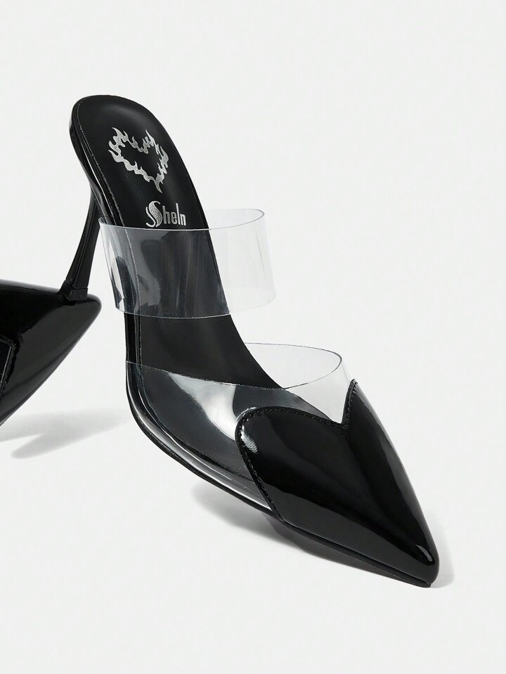 SheIn ICON Women's Solid Color Pointed Toe Stiletto High Heels Vacation Shoes Summer Christmas Va... | SHEIN