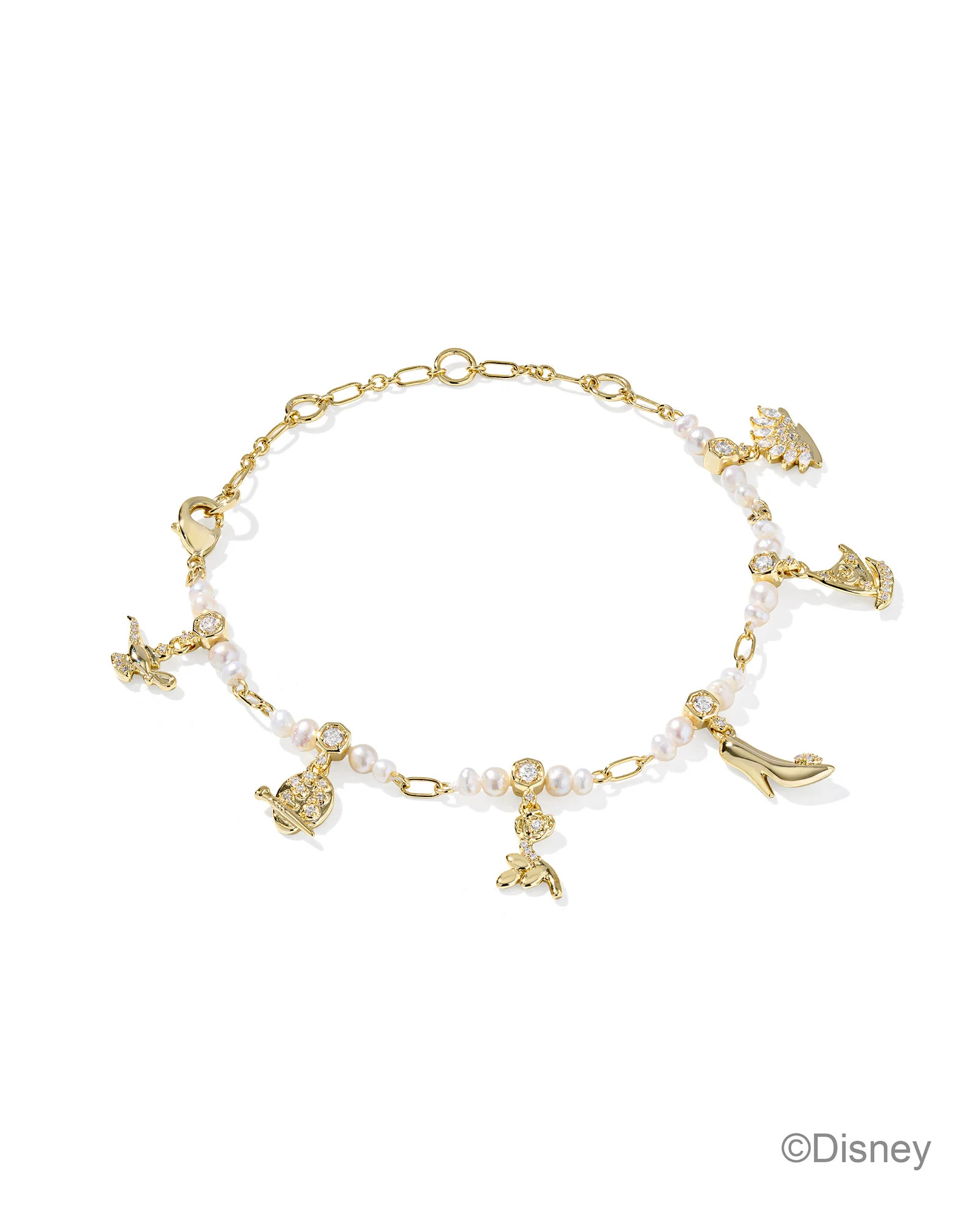 Disney | Kendra Scott Princess Gold Charm Bracelet | Kendra Scott | Kendra Scott