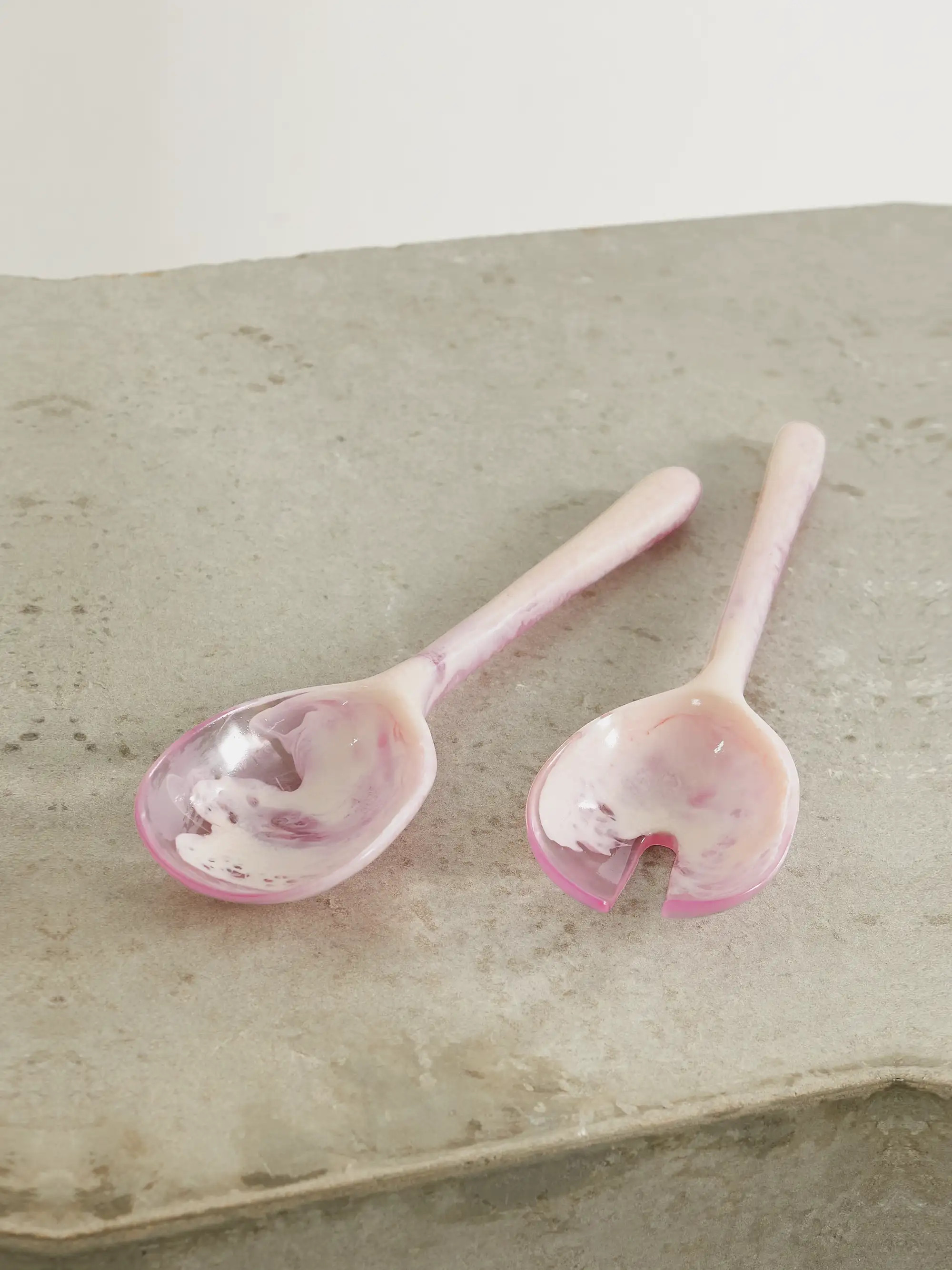 Stone swirled resin servers | NET-A-PORTER (US)