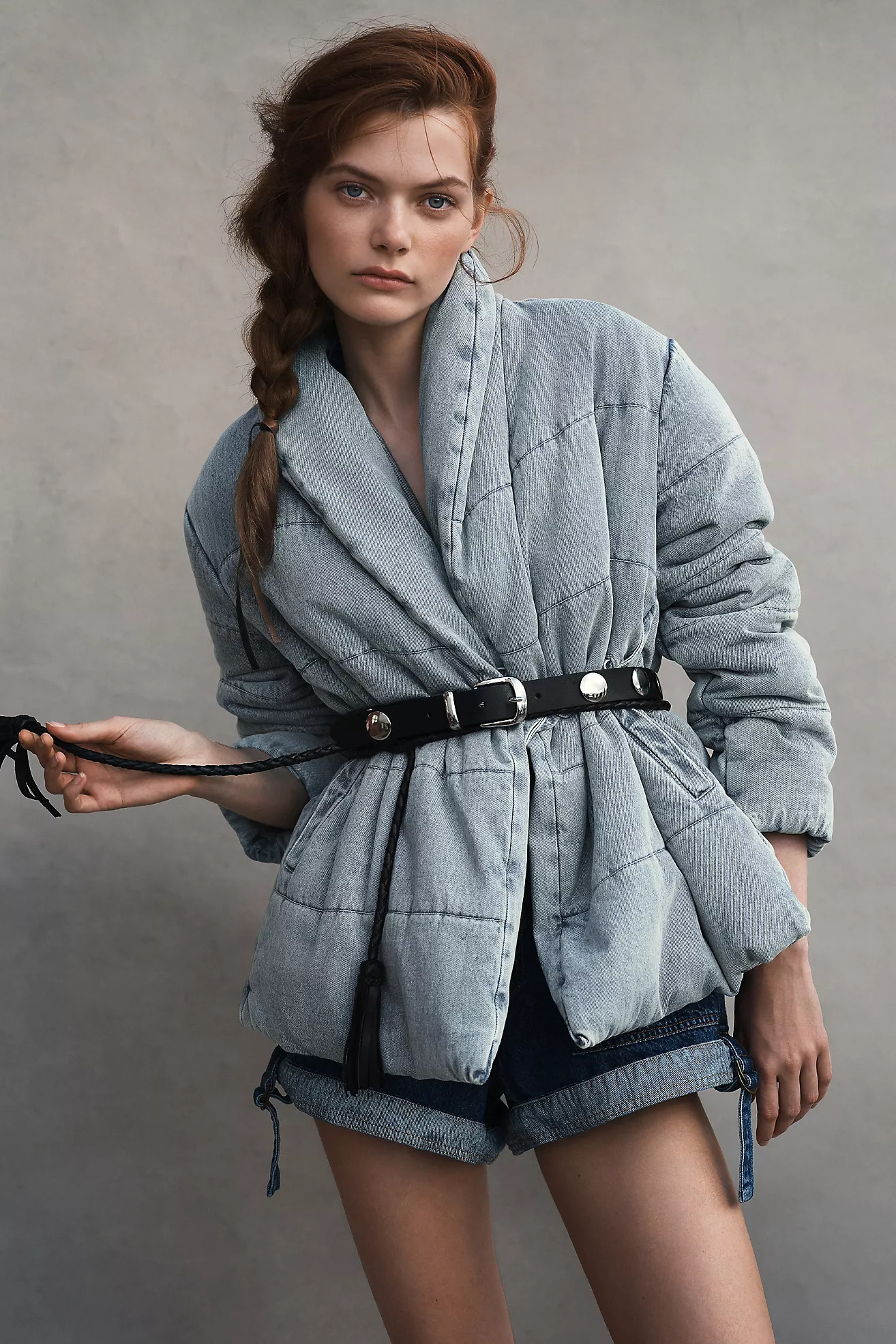 Avec Les Filles Quilted Denim Jacket | Anthropologie (US)