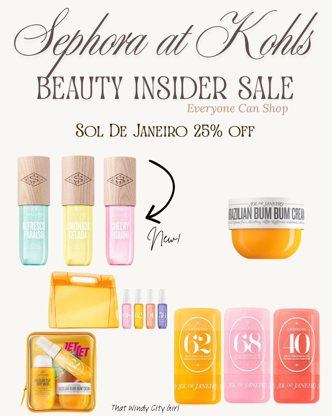 Sol De Janeiro is ON SALE! Shop Sephora at Kohl’s. Make sure you are connected to your Sephora account. It is free to be an insider! 25% off until 5/3! These make great Mothers Day gifts! #sale #soldejaneiro #sephora #sephorasale

#LTKMothersDay #LTKselfcare #LTKSaleAlert