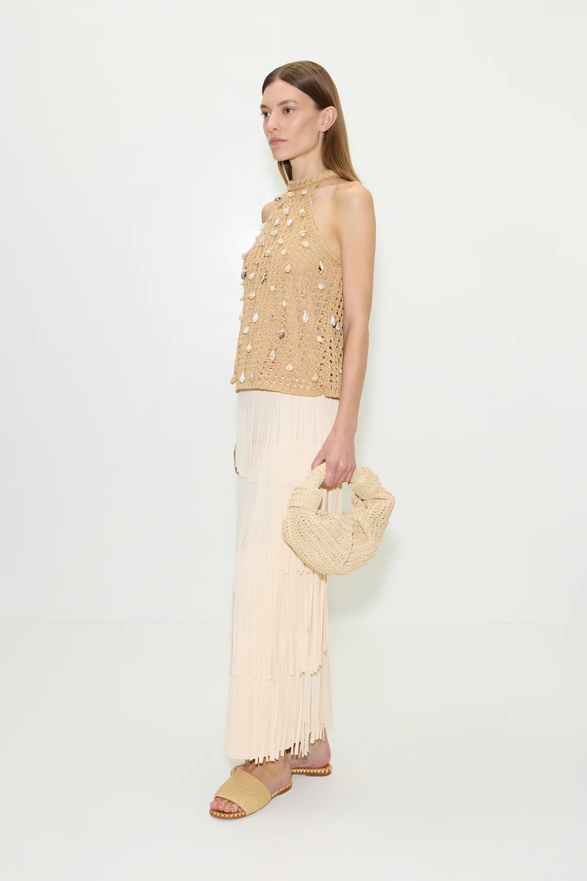 Bahi
           Crochet Top in Natural | Simon Miller